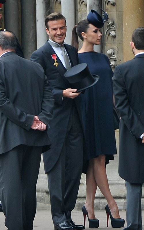 Victoria Beckham arrived to david victoria beckham logo. Victoria Beckham arrived to