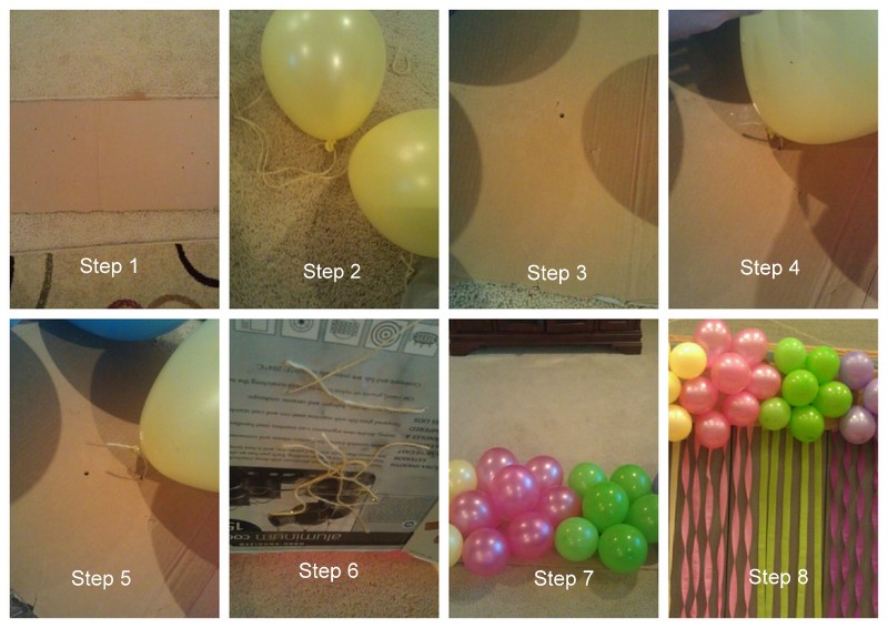 Recipes from Stephanie Balloon Cluster Decoration with Streamers