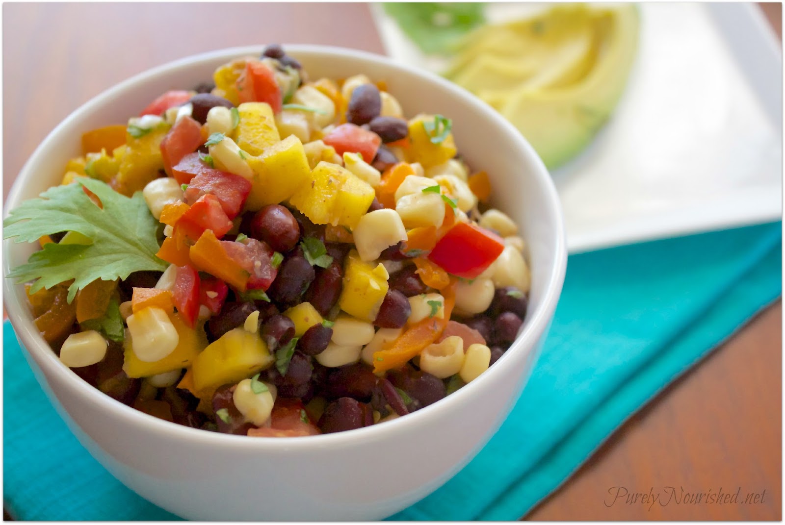 Purely Nourished Mango Black Bean Salsa/ Salad