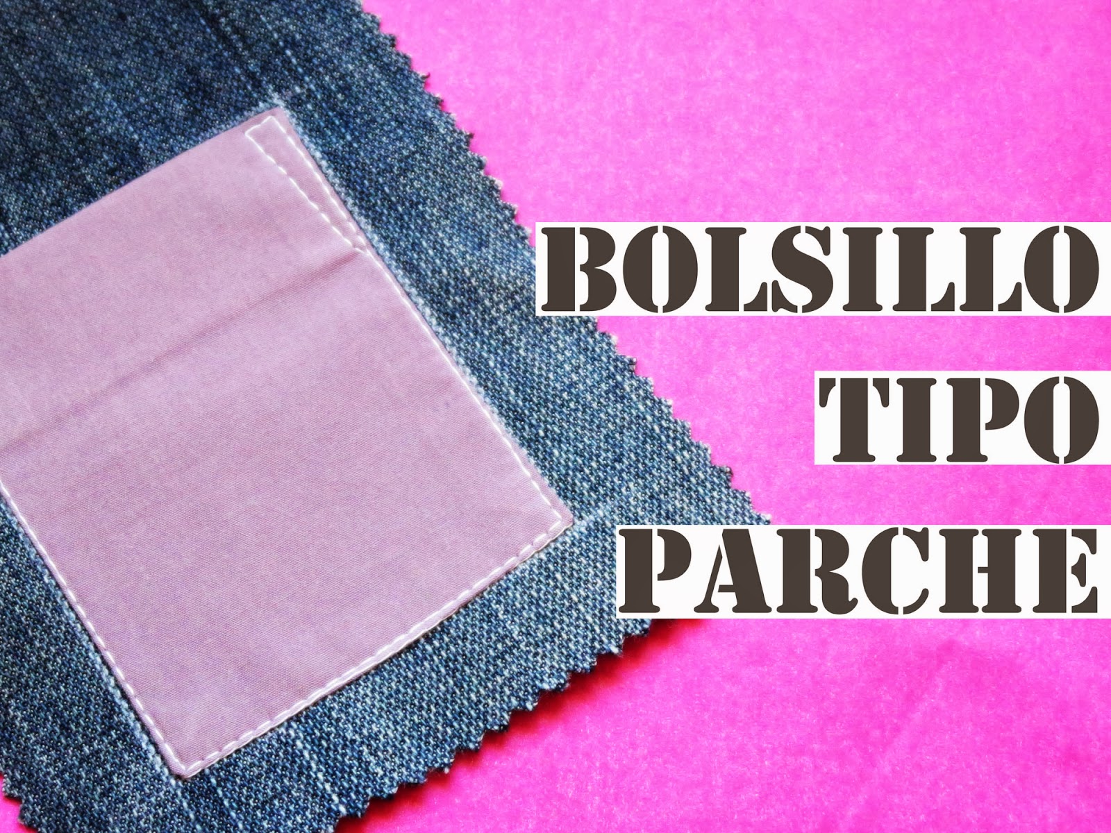 Tutorial Bolsillo tipo parche Coser es fácil