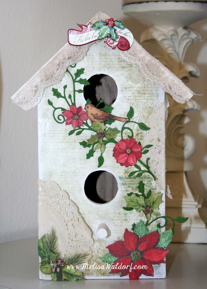 Christmas+Birdhouses+4.JPG (716×1000) Christmas birdhouses ideas
