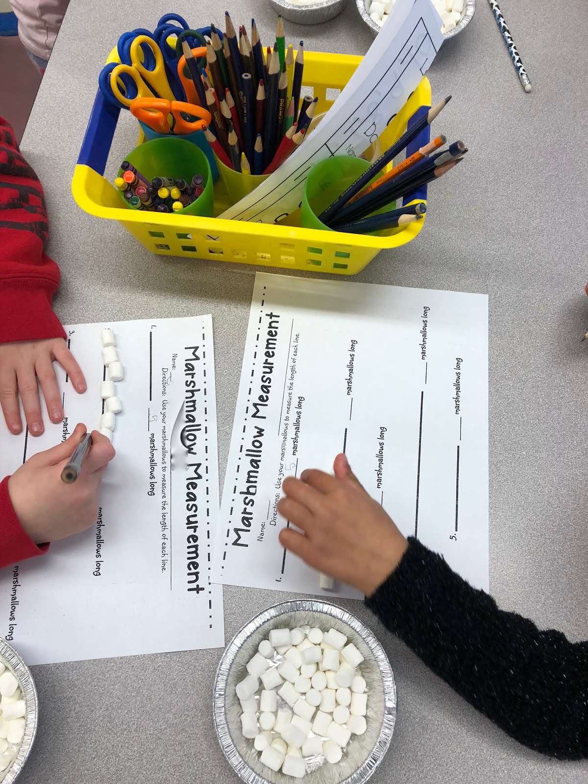 Measuring with marshmallows