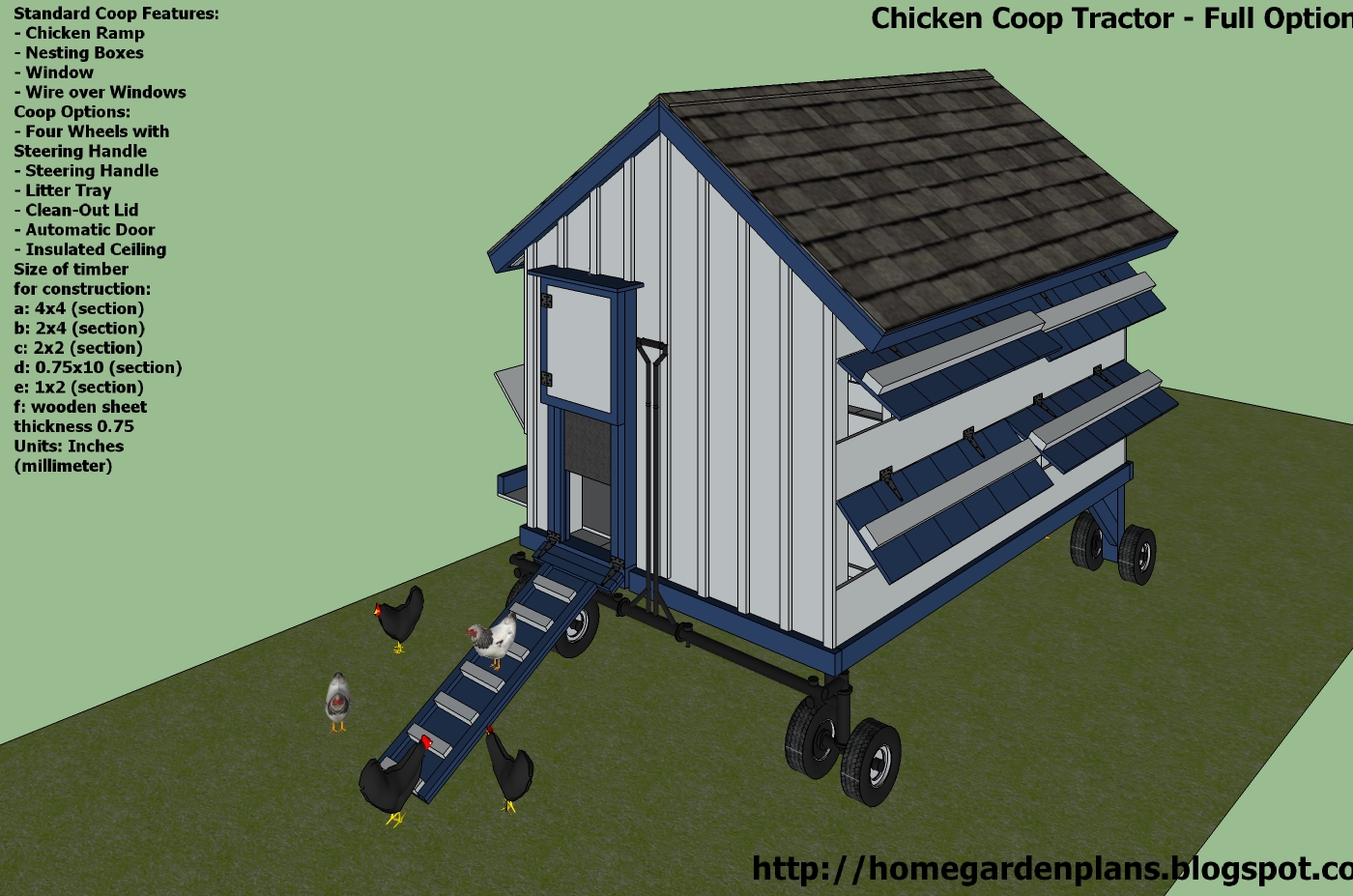 DIY Chicken Tractor Plans Free