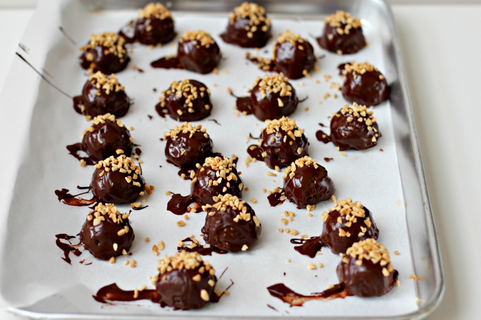Milk and Honey Chocolate Peanut Butter Truffles