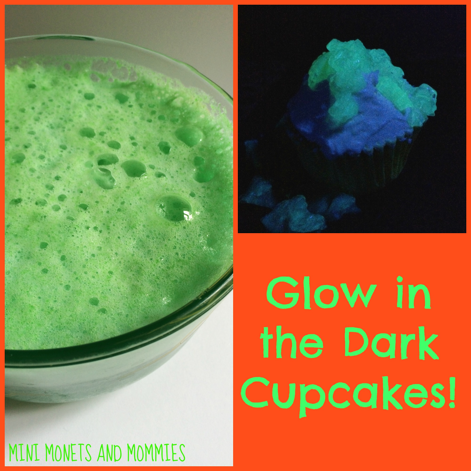 Mini and Mommies GlowintheDark Cupcakes