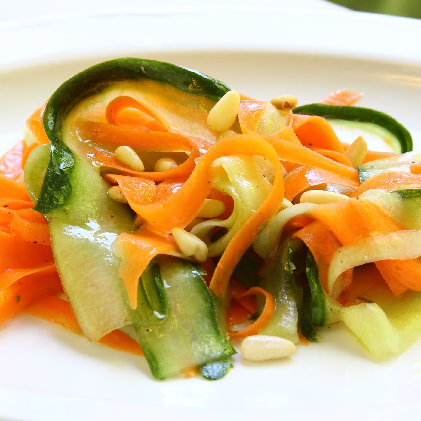 ShowFood Chef Carrot & Cucumber Ribbon Salad with White Wine Tarragon
