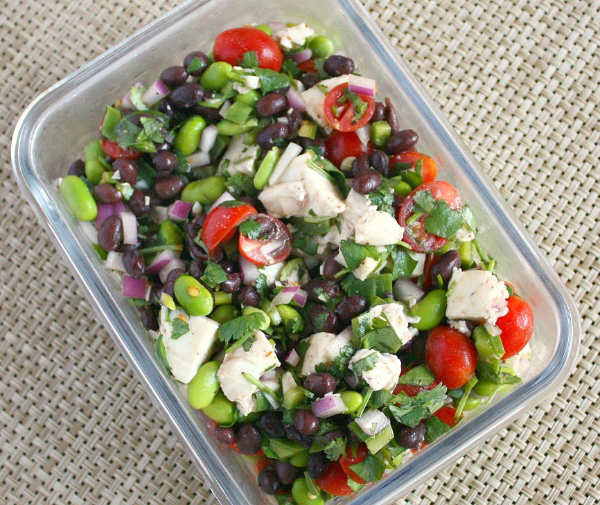 APPLE A DAY Meatless MondayBlack Bean and Edamame Salad