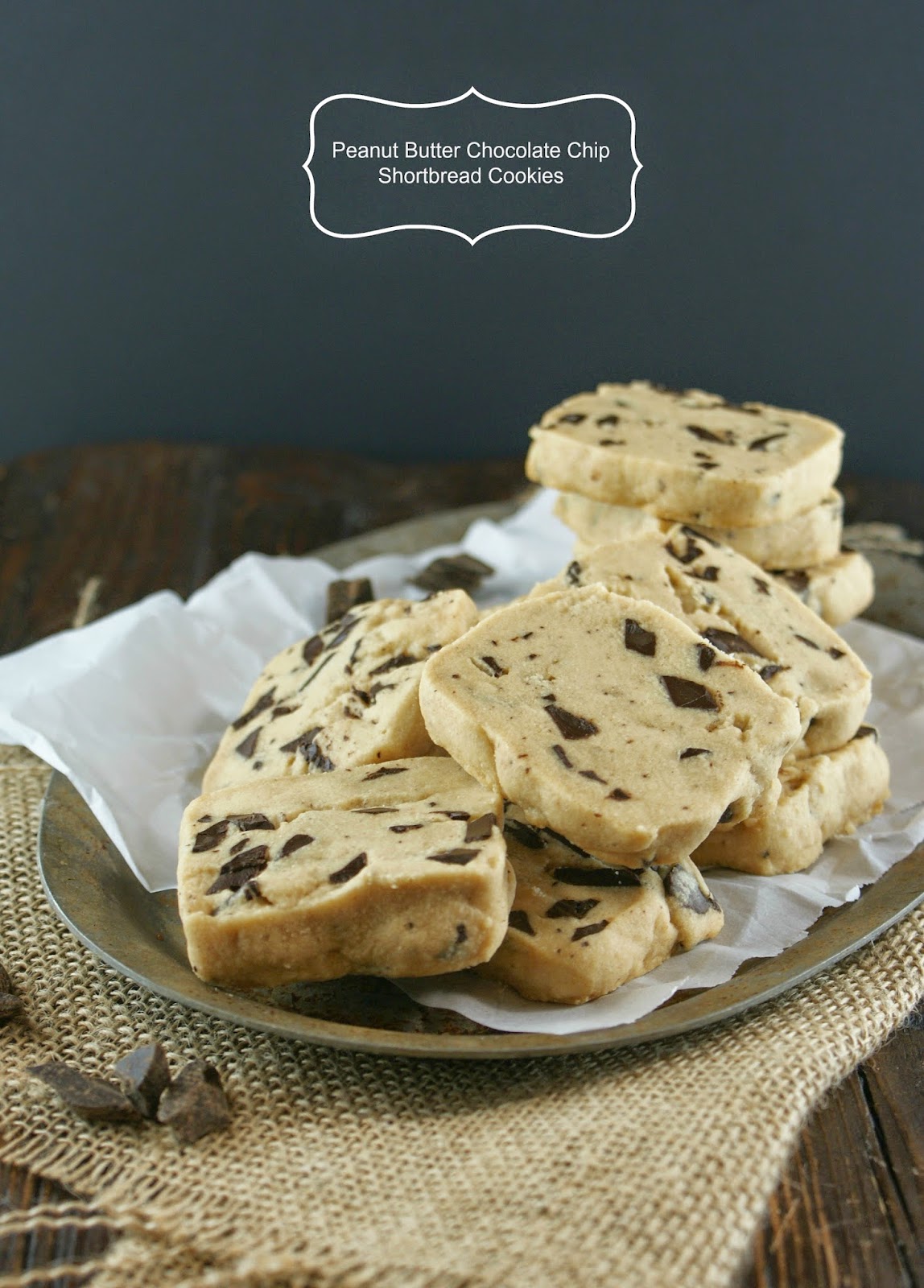 Authentic Suburban Gourmet Peanut Butter Chocolate Chip Shortbread