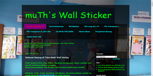 PUSAT GROSIR WALL STICKER polisi online