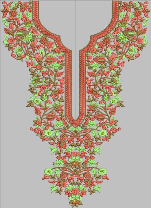 New embroidered necklines  luxurious fashion  essence of the east