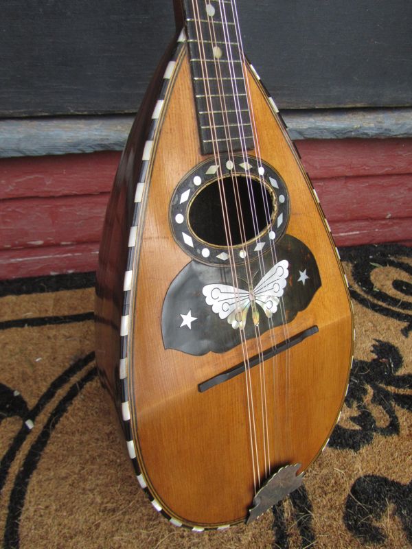 c.1900 Oscar Schmidt Bowlback Mandolin (fancy)