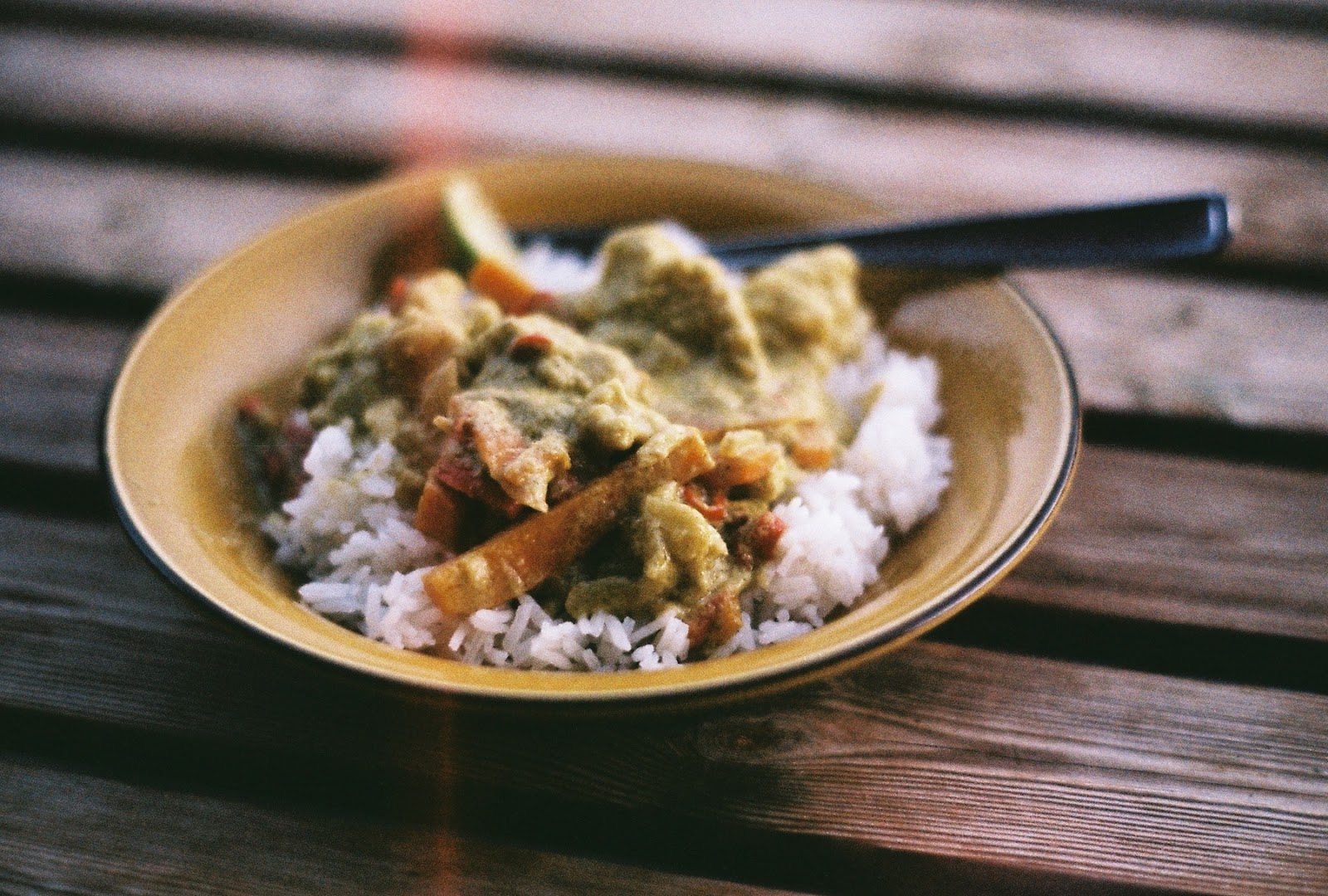 the Spicy Green Coconut Curry