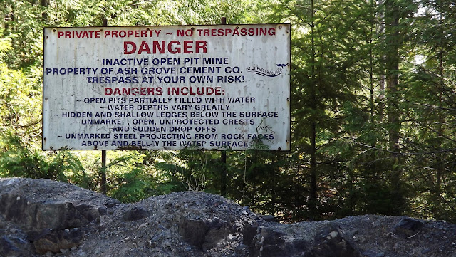DANGER Texada Island's limestone quarry (2011-08-23)