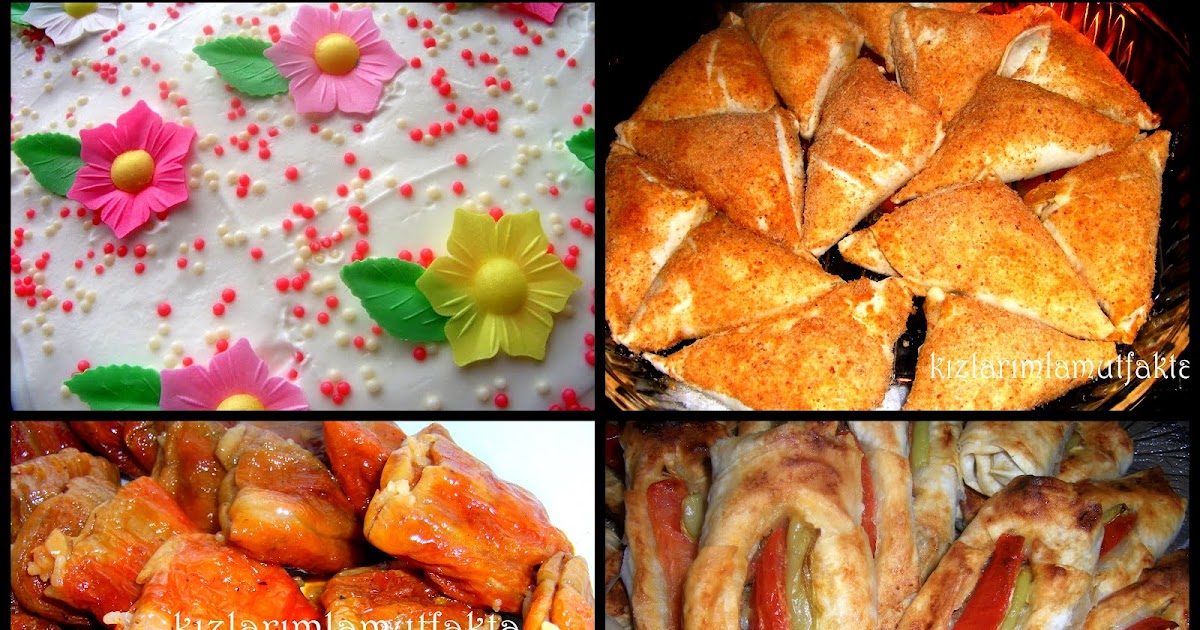 KIZLARIMLA MUTFAKTA ÇAY SAATİ MENÜSÜ &amp; MANTARLI MUSKA BÖREK