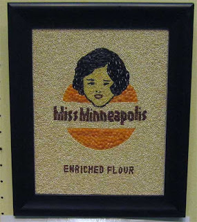 Miss Minneapolis, woman's face in a cartouche