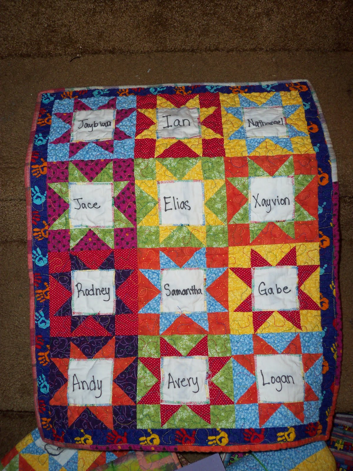 Hendrixville Teacher Appreciation Quilts