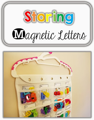 Clever Classroom blog Storing Magnetic Letters