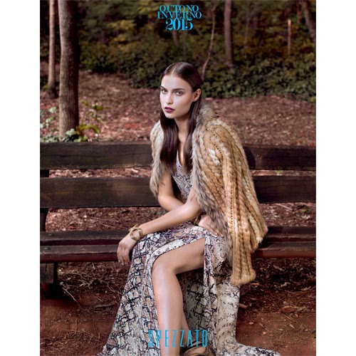 Spezzato catálogo outono inverno 2015 vestido e casaco Spezzato catálogo outono inverno 2015 vestido e casaco