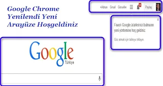 Google Chrome Yeni Arayüzü