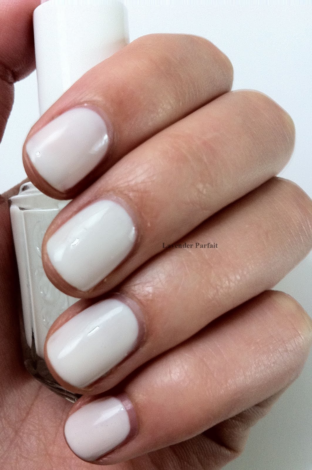 Lavender Parfait Essie Marshmallow and Deborah Lippmann Glitter in the Air