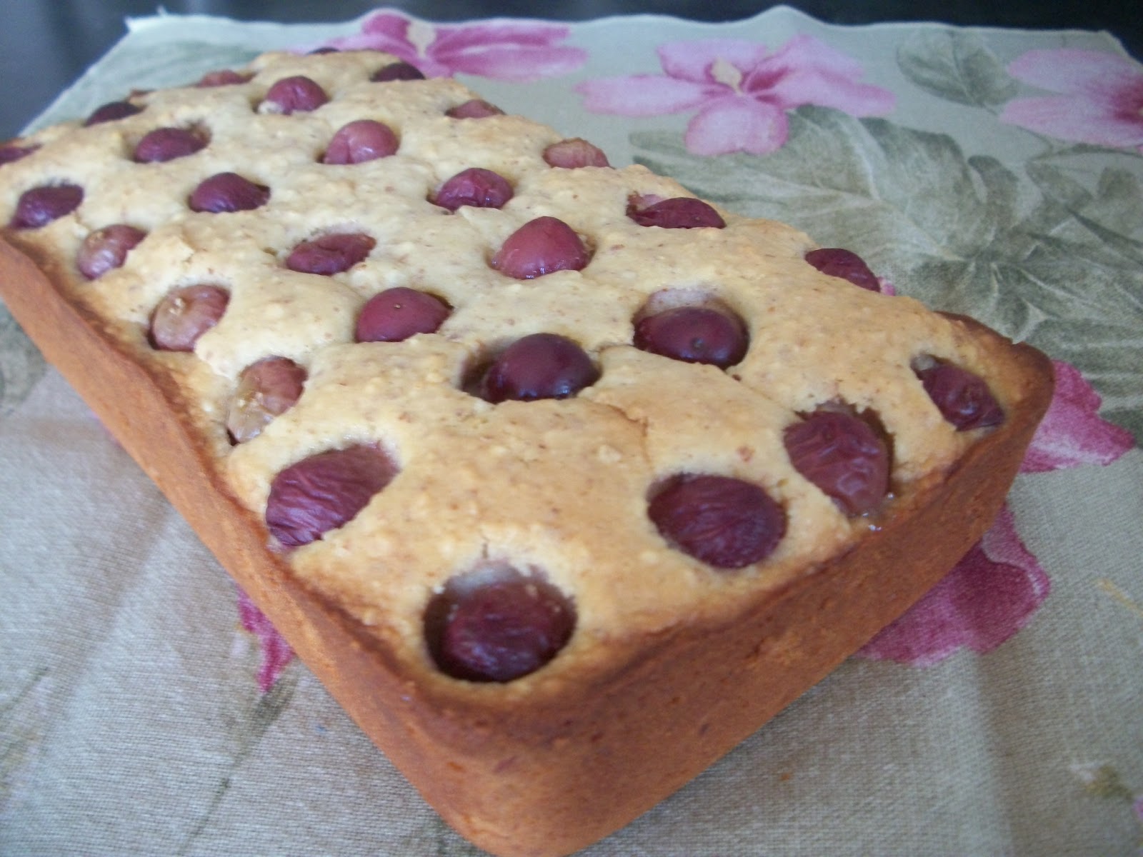 Cook with Sara Almond Grape Tea Cake