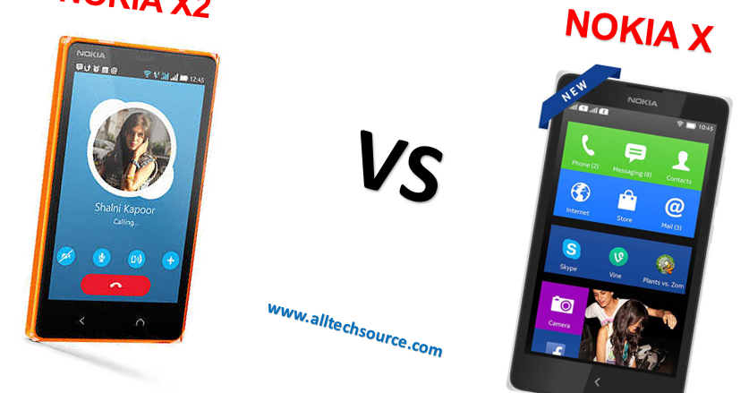 alltechsource comparison of nokia s android smartphones nokia x vs nokia x2