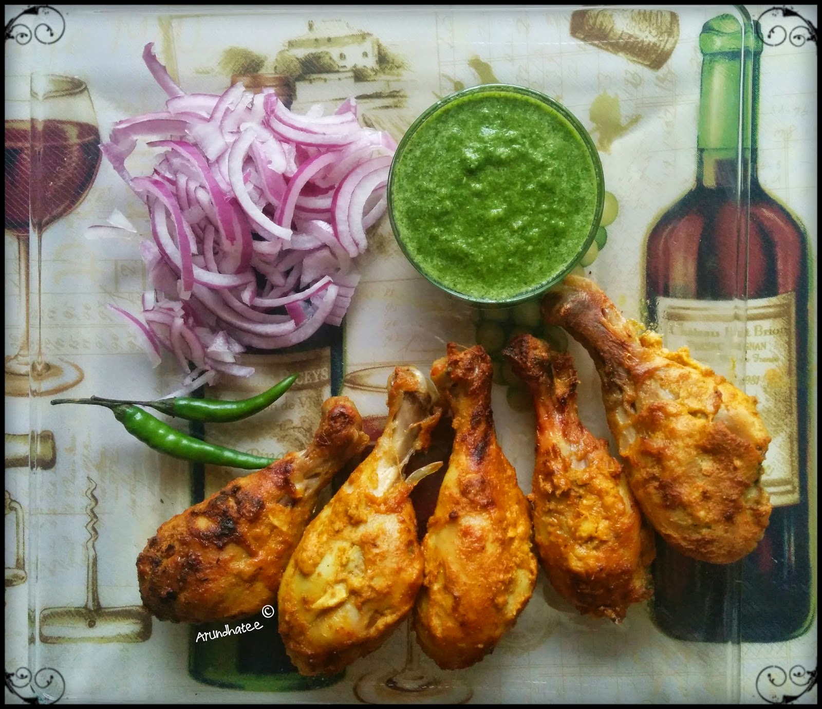 Discovering me Tandoori style ovenbroiled Chicken Drumsticks