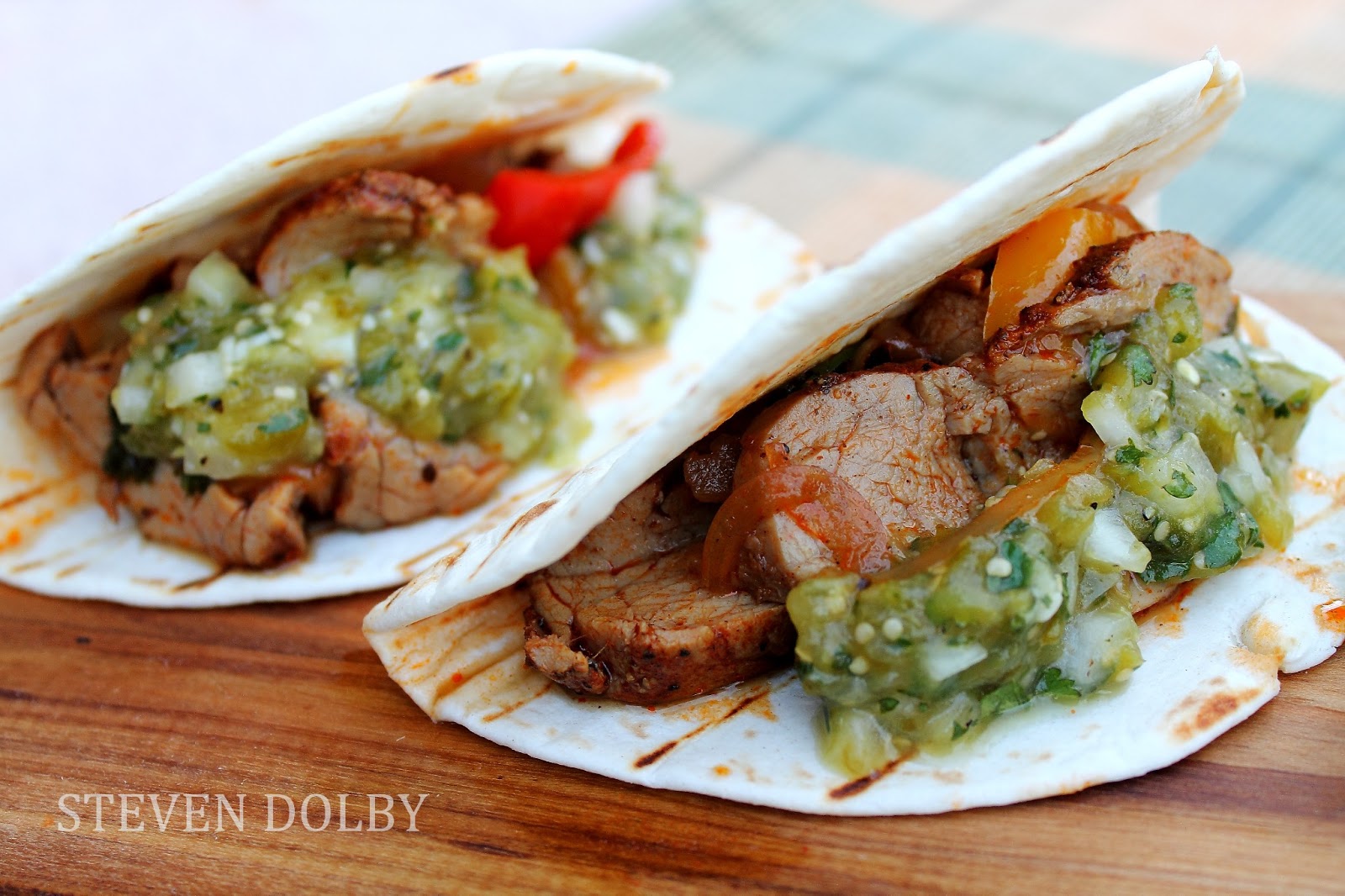 Braised Pork Tacos with Tomatillo Salsa Verde by Steven Dolby