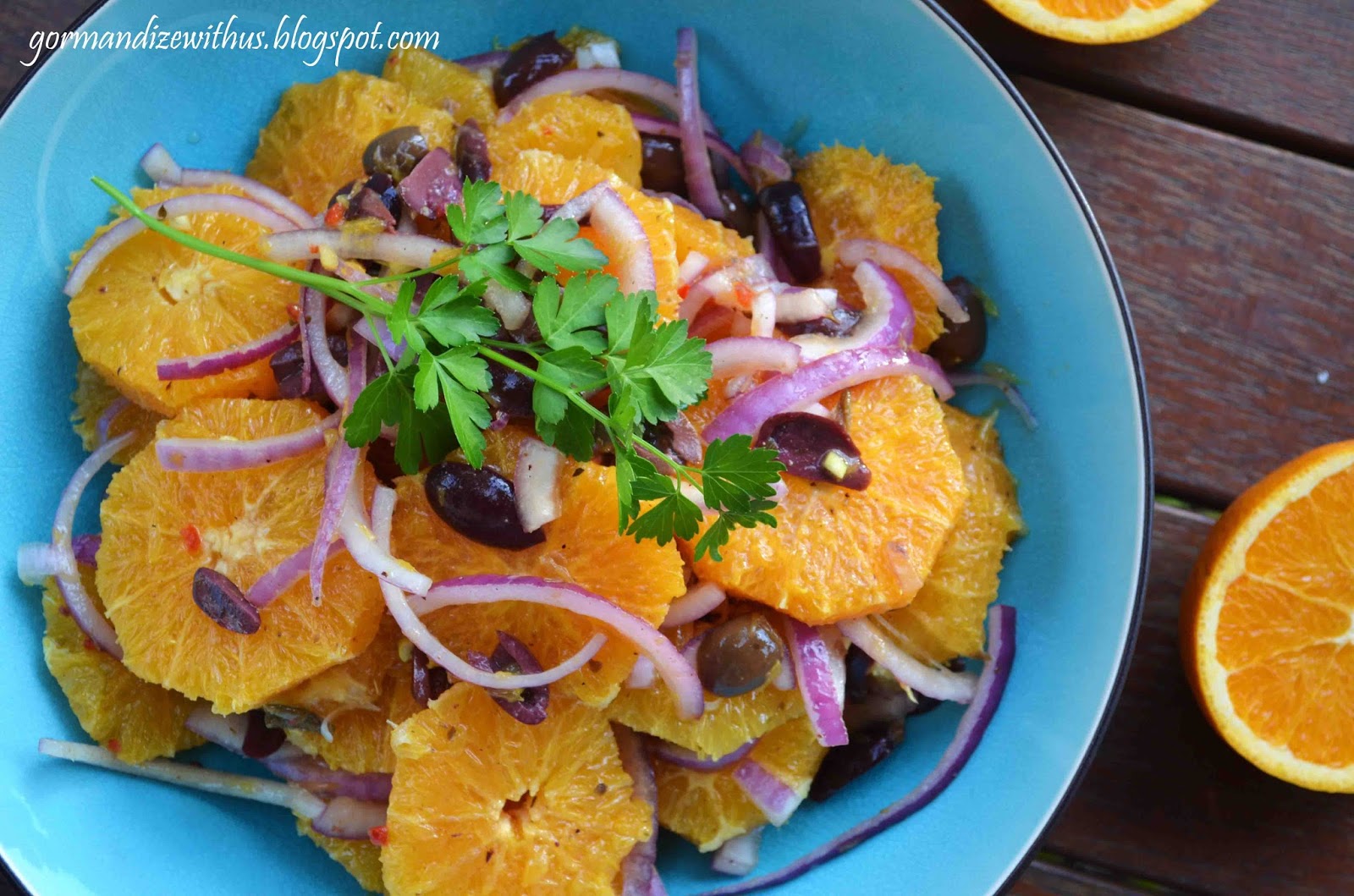 Gormandize Egyptian Orange Olive Salad with Cumin