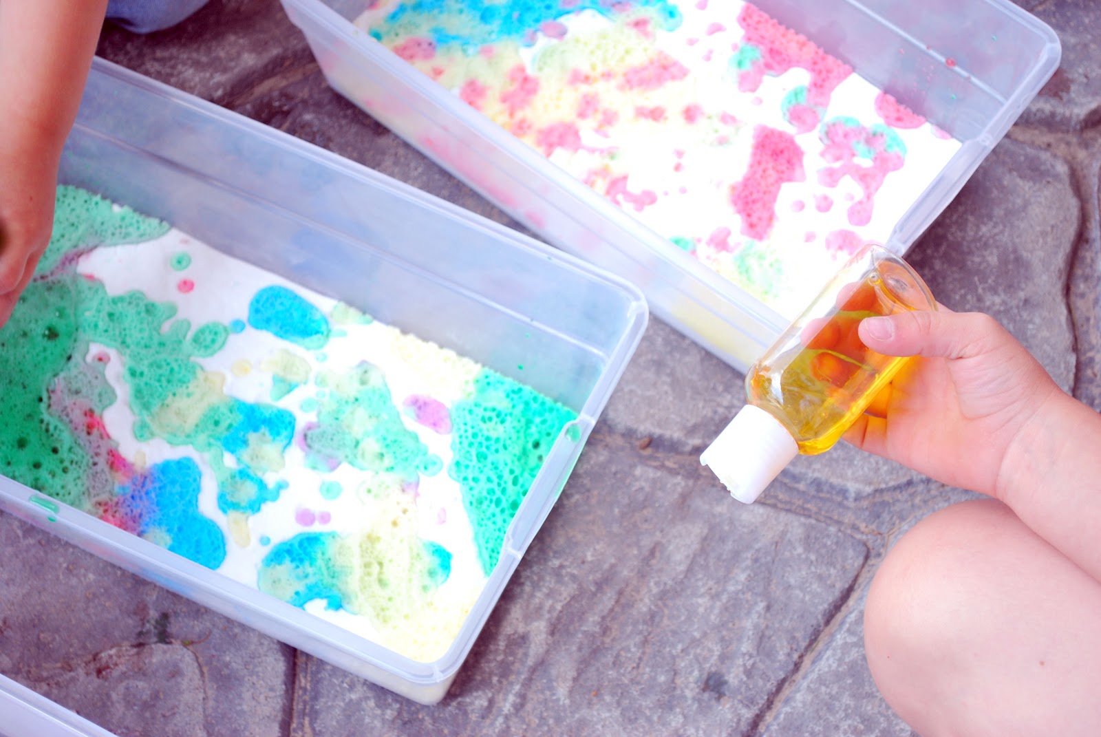 Larissa Another Day Project No More "I'm Bored!" Baking Soda Painting