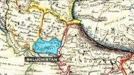 در 1800 میلادی نقشه مستقل بلوچستان