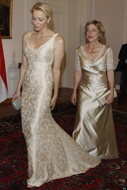 Princess Charlene and Daniela Schadt Germany 2012