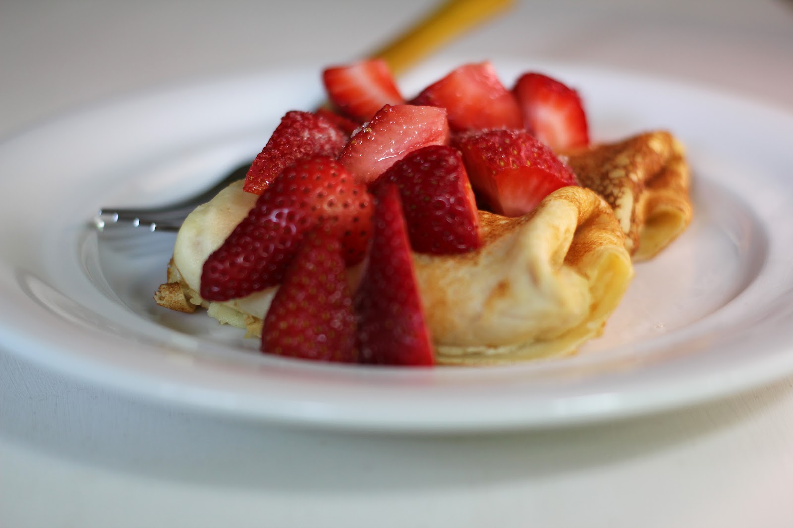Blue Kale Road Cheese Blintzes with Strawberries for Shavuot