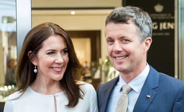 Crown Prince Frederik and Crown Princess Mary of Denmark visited Holsten Brewery in Hamburg, Germany 