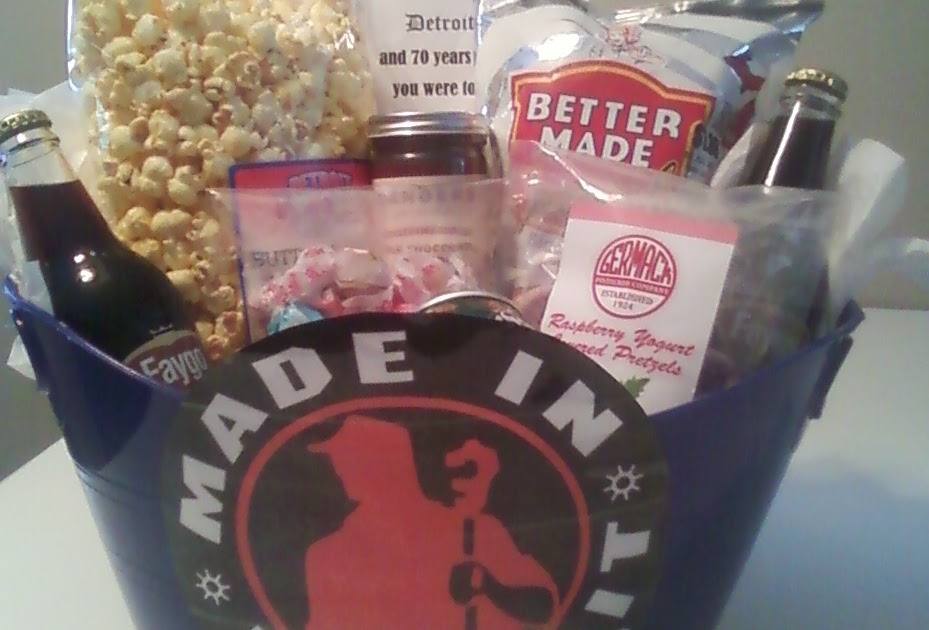 Munchin' Michigander Born in Detroit Gift Basket