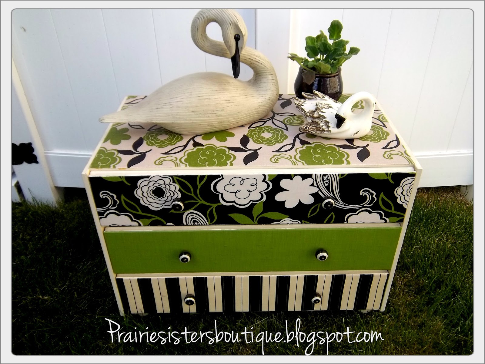Prairie Sisters...Chic Boutique Funky and Fun Repurposed Dressers....