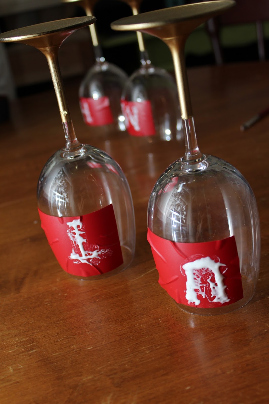 Gold Dipped Wine Glasses TaylorMade