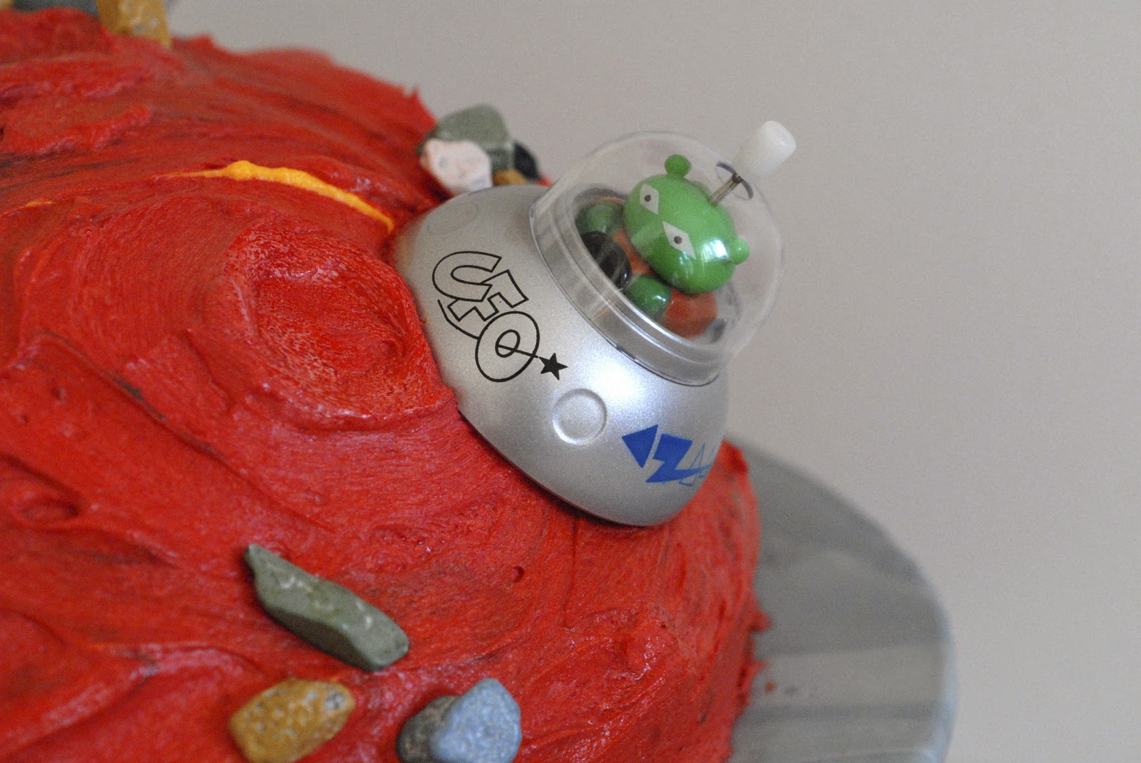Night Baking mars cake for a special 5th birthday celebration
