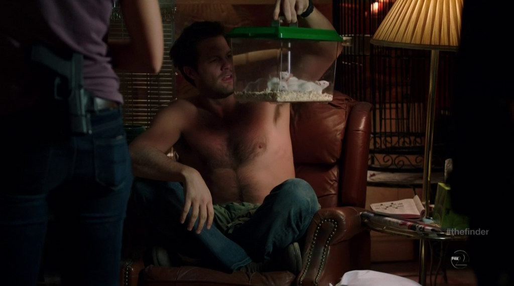 Geoff Stults shirtless in The Finder s1e11.