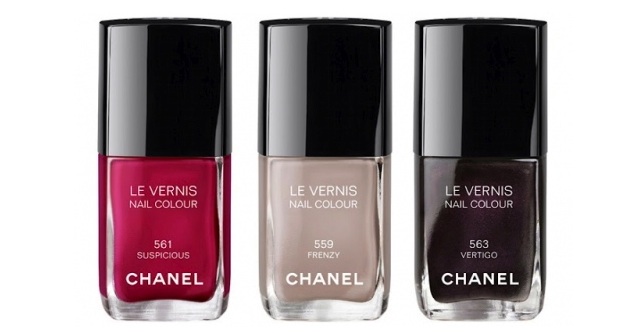 Chanel Le Vernis Nail Colour in Suspicious, Frenzy and Vertigo : this