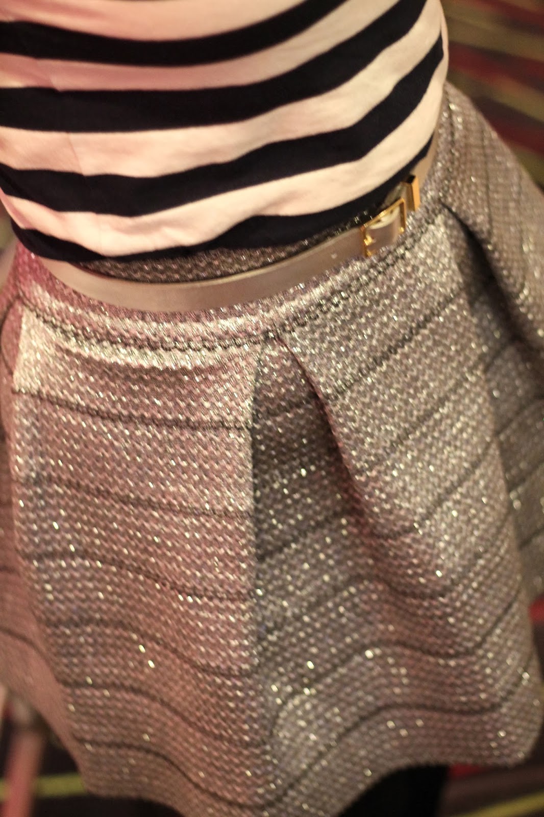 Devlin, metallic, silver,  skirt
