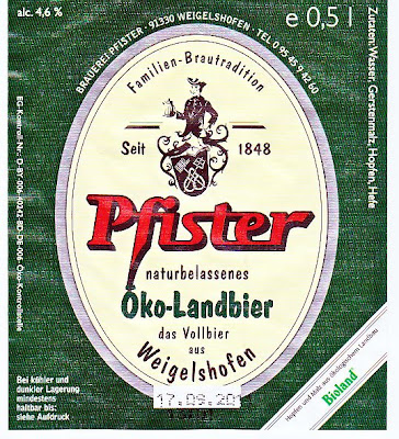 Brauerei Pfister/Weigelshofen: Öko-Landbier (Nr. 97)