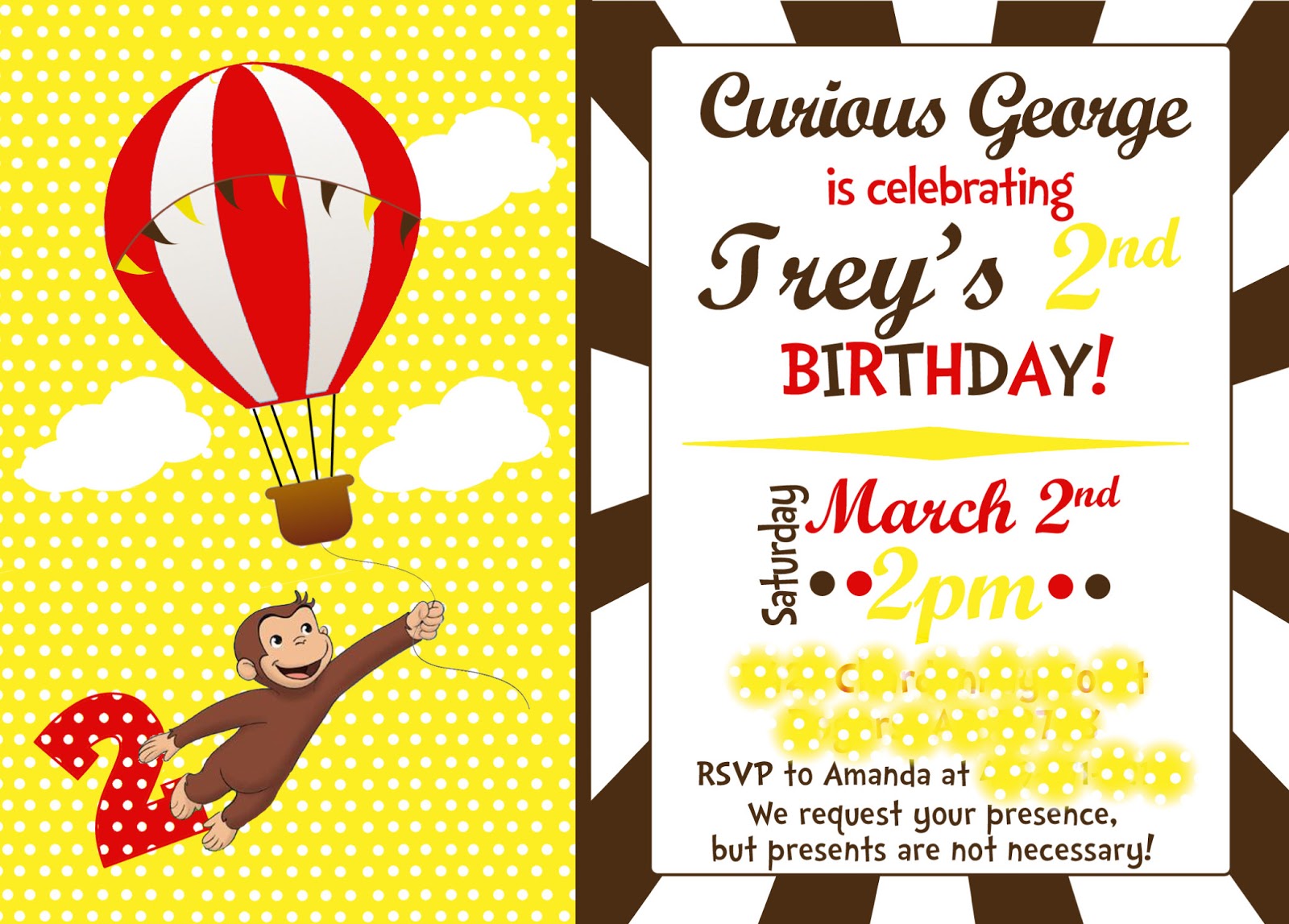 Amanda's Annotations: Trey's Curious George 2nd Birthday Party!