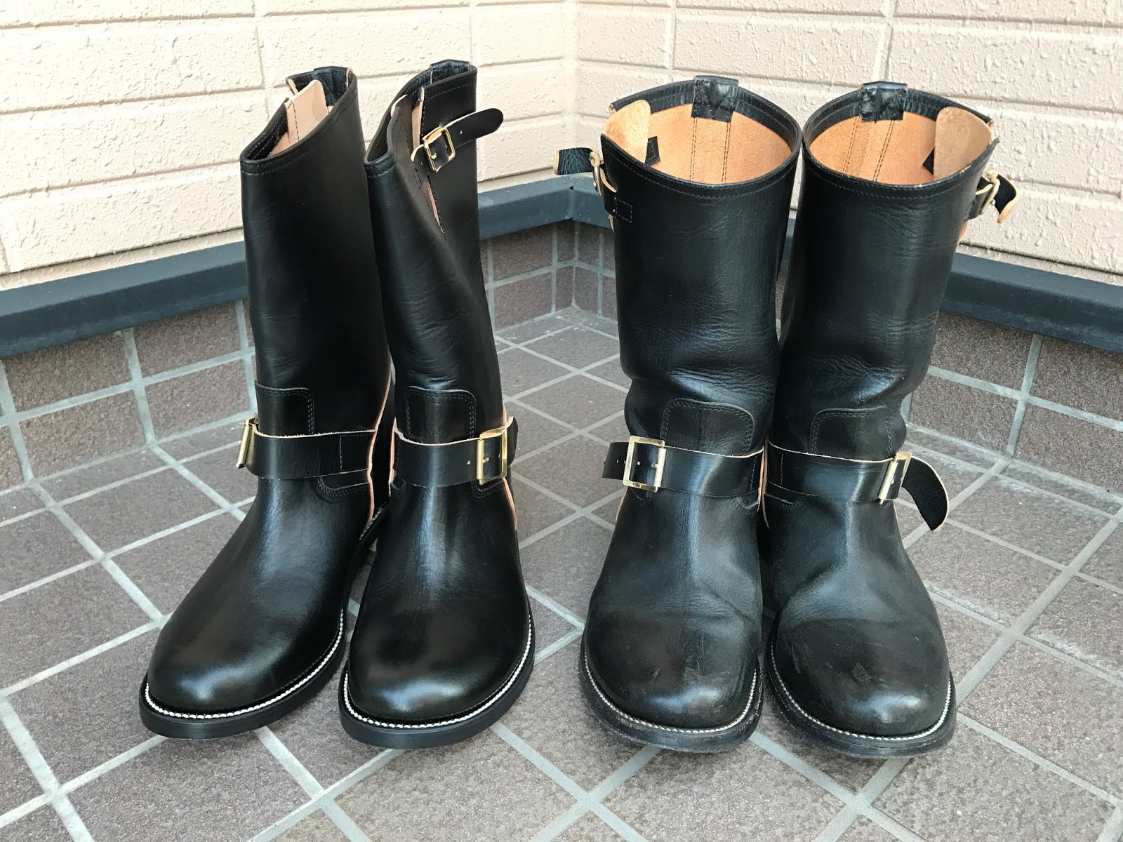 Shoes By Craft Rite ビンテージとクラフトライト馬革エンジニアブーツの経年変化の相違点
