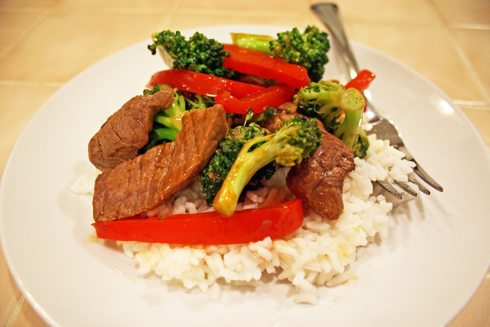 Teriyaki Beef Stir Fry With Rice Recipe