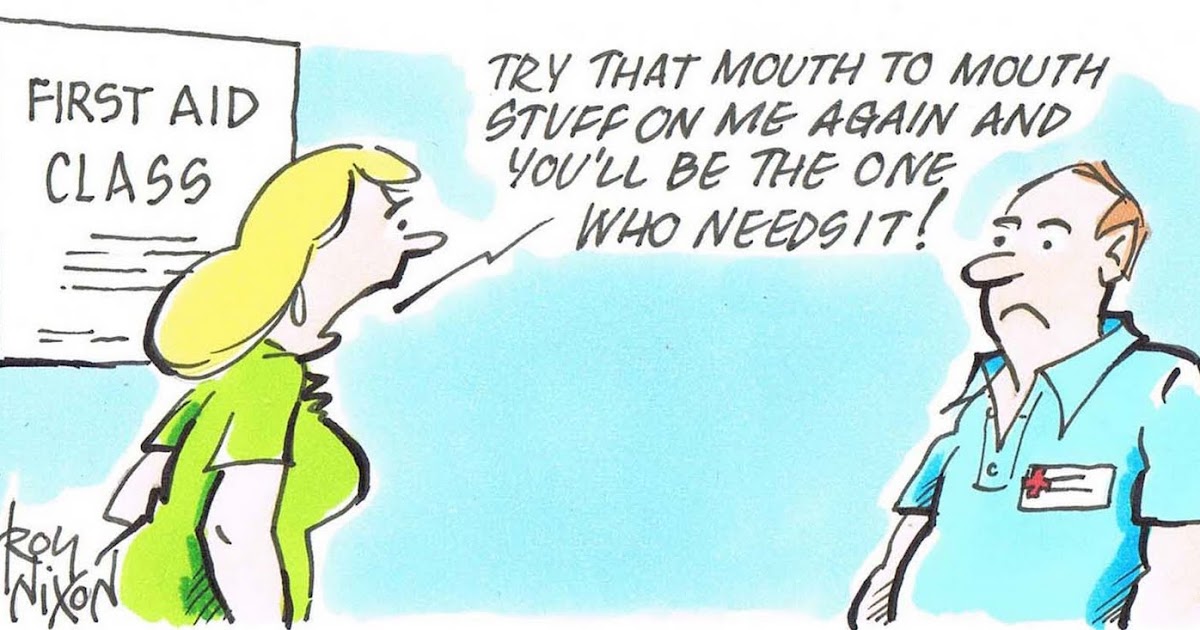 Roy Nixon's cartoon blog: First Aid Class