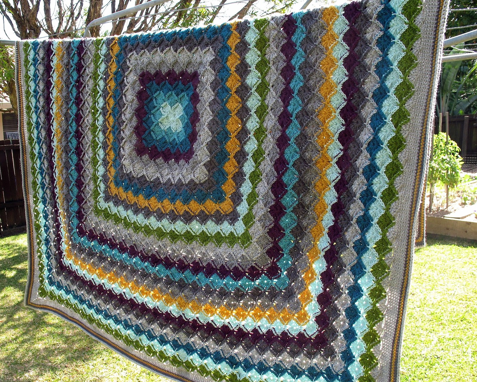 eclectic me wool eater blanket CAL finished!