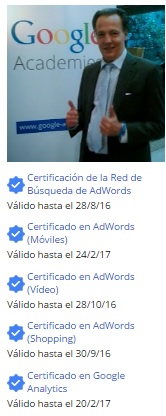 Certificados Google AdWords™