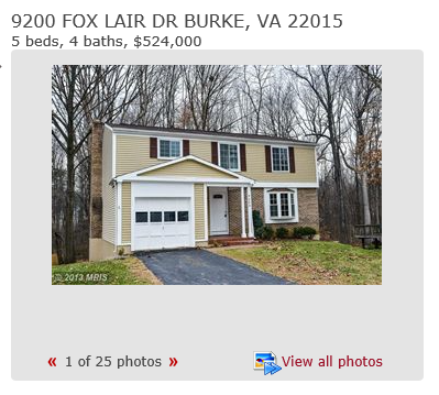 Prince William County, Fairfax and Stafford Average Sales prices