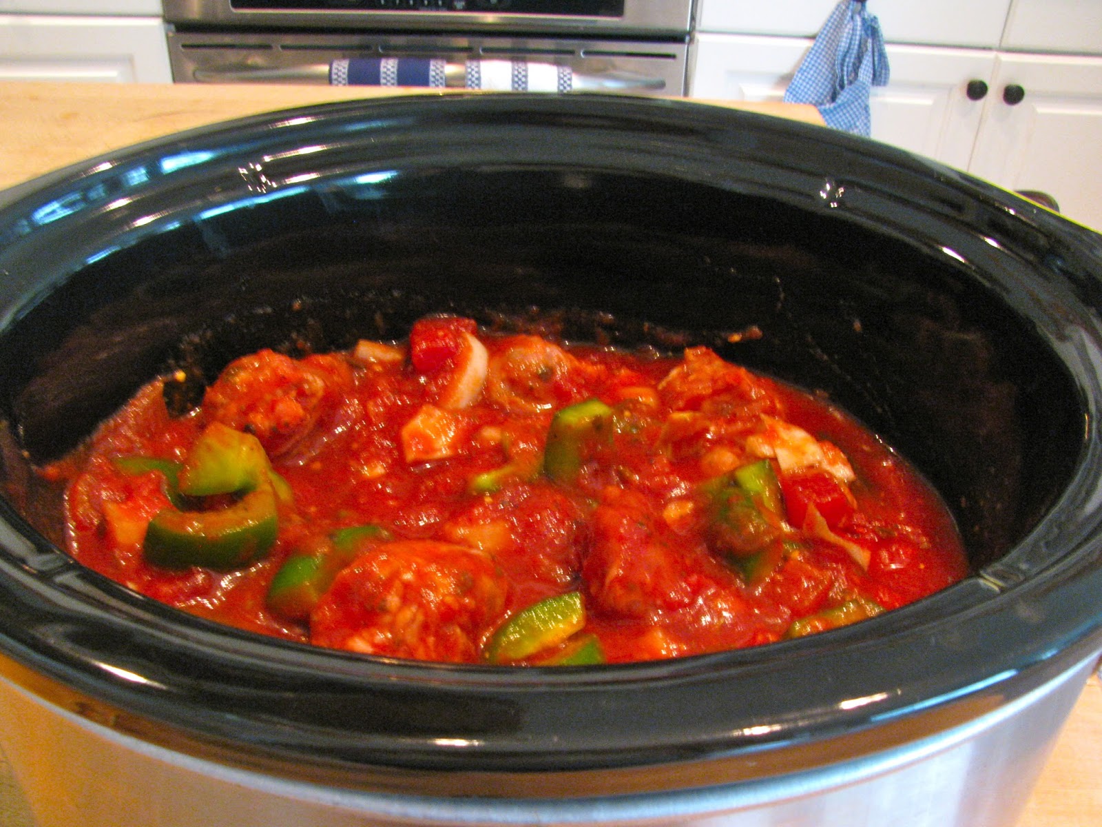 Rita's Recipes Crock Pot Sausage & Peppers